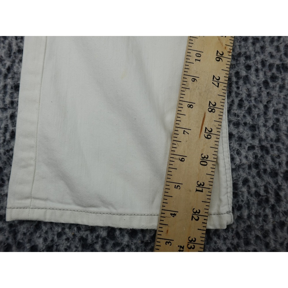 LTB 1948 Little Big Jeans Womens W28 L34 Off-White Straight Leg Stretch Denim - Picture 5 of 13